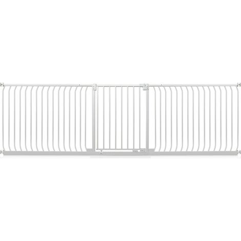 Safetots Elite Pressure Safety Gate, 271cm - 280cm, Matt White, Pressure Fit Stair Gate