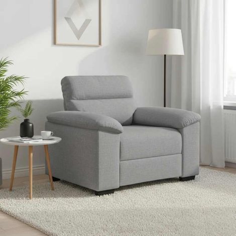 vidaXL Canapé/Fauteuil Gris Nuage 100x81x84 cm tissu (1/5)