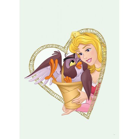 Poster Disney La belle au bois dormant - Portrait d'Aurore 40 cm x 50 cm (1/4)