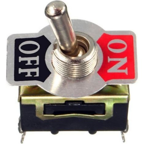 Interrupteur - E-TEN - E-TEN1021 - SPST 2Pin - 15A 250V - Noir - Prêt à poser (1/4)