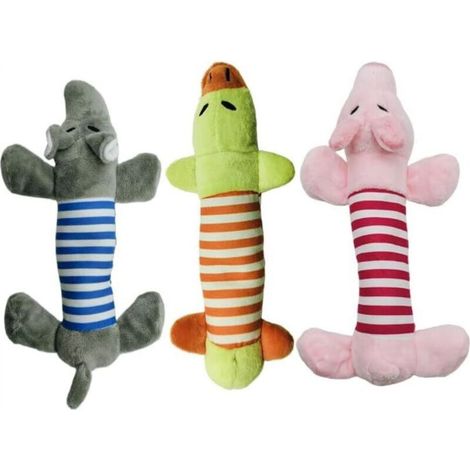 Squeaky dog toys, keep them occupied These squeaky dog toys are made of soft fabric. (1/5)