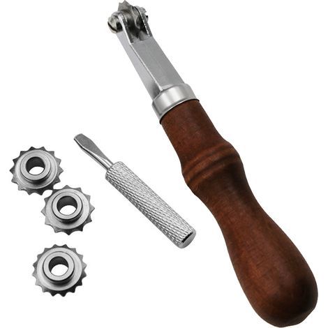 Werkzeugset für Lederarbeiten: Stichabstandshalter, Markierrad, Werkzeug für die Lederherstellung und -bearbeitung (1/4)