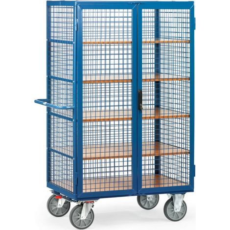 fetra Fourgon 5392 avec ridelles grillagées - charge max. 750kg pneus TPE (1/4)