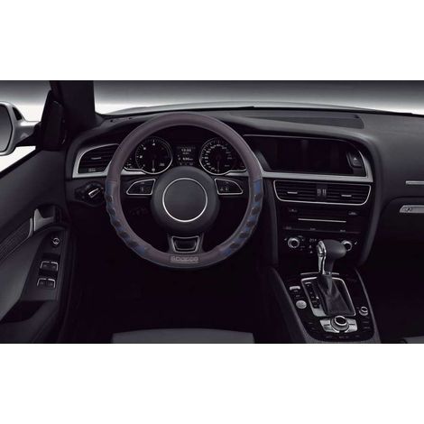 coprivolante auto universale sparco blu/nero anti dissolvenza - sps101 (1/3)