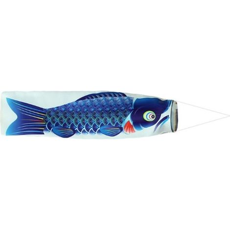 Manche à air Poisson Bleu, Manche à air Carpe, Drapeau Poisson, Banderole D (1/5)