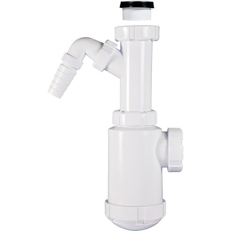 Sifón botella con racor extensible, asiento plano y cónico R-64 - RIUVERT (1/2)