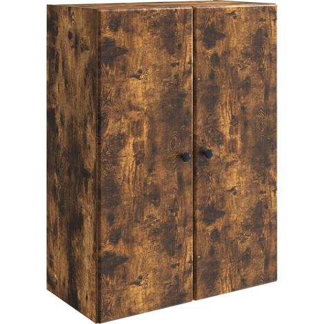 Armoire Murale Chêne fumé 66 x 34,5 x 90 cm Bois d'ingénierie vidaXL