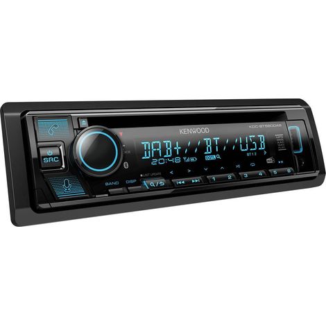 Kenwood KDC-BT560DAB Autoradio port pour commande au volant, kit mains libres bluetooth, tuner DAB+