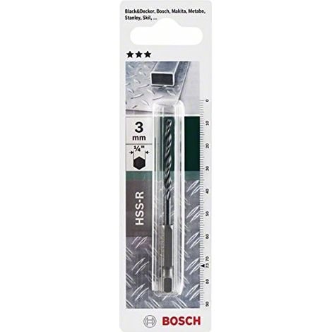 Broca metal Bosch 2609255140 HSS-R 3 mm hexagonal