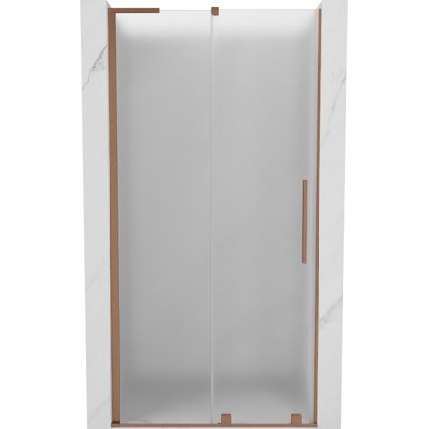 Mexen Velar L Schiebeduschtür 90 cm, mattiert, gebürstetes Kupfer - 871-090-003-31-65 (1/5)