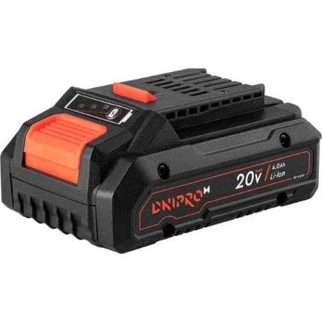 Dnipro-M BP-240N Batería de Litio 20V 4Ah – batería Recargable Li-Ion compacta y Ligera, Compatible con Herramientas DM20, Carga rápida, Alto Rendimiento y autonomía