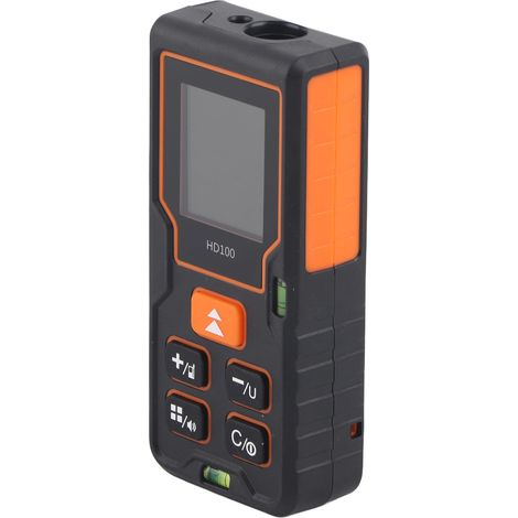 Tragbarer Laser-Entfernungsmesser HD100 mit LCD-Bildschirm und Doppel-Wasserwaage (1/5)
