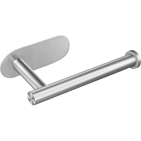 Toilettenpapierhalter, Edelstahl, wasserfest, selbstklebend, kein Bohren erforderlich (1/5)
