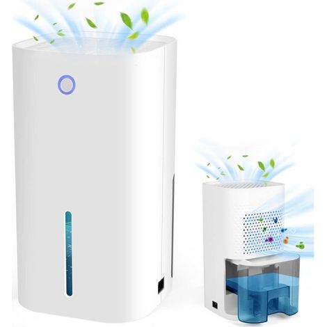 Déshumidificateur Electrique, Mini Déshumidificateur d'Intérieur Absorbeur d'Humidité Maison, Compatible avec Caves et Caravanes 0-20 m²