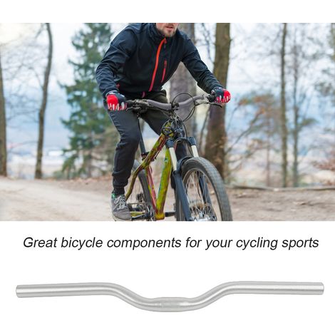 Vélo Fixie Aluminium avec Guidon Riser Fixe 25.4mm520mm (Argenté) (1/5)