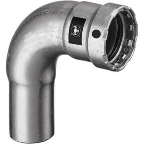 Viega Megapress-Coude 90 degrés, DN 20 Acier non allié, revêtement zinc-nickel modèle 4216.1, 694647 (1/5)