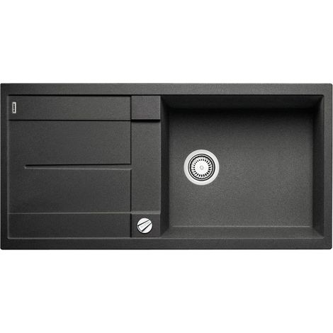 METRA XL 6 S Évier de Cuisine Rectangulaire en Granit pour Meubles Bas de 60 cm de Large Avec Cuve Extra-Large Gris 515286 (1/5)