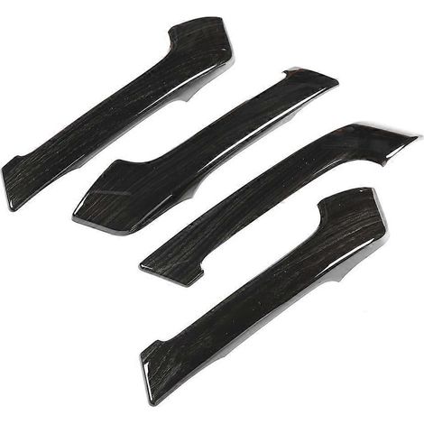 4-teiliges Set Türgriffabdeckungen in schwarzer Holzoptik für Toyota Prado 2010-2018