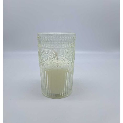 BONTURI CASA HOME DECORATION Candela Led Vetro 8 x 12,5 Cm Trasparente