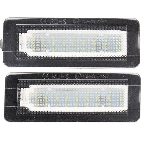 2 Plaques LED Feux De Plaque Minéralisation Pour Benz Smart Fortwo W450 W451 W453 (1/5)