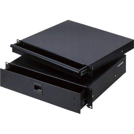 Adam Hall 19" Parts 87402 Economy 2 - Cajón para montaje en rack de 2U, acero