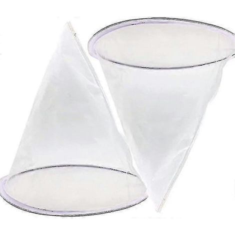 Lot de 2 filtres à miel à mailles fines, tamis conique avec cercle métallique pour l'extraction du miel, matériel apicole (1/5)