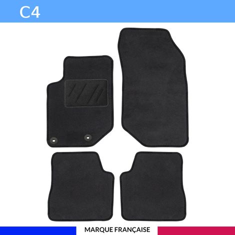 Tapis de voiture - Sur Mesure pour C4 (dès 10/2020) - 4 pièces - Tapis de sol antidérapant pour automobile (1/4)