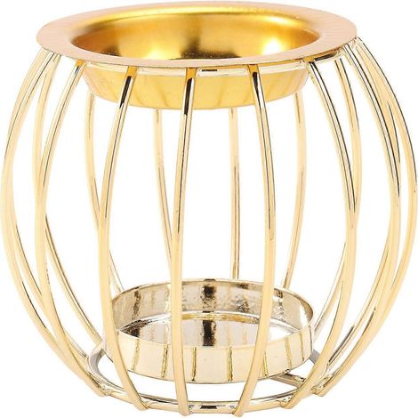 Porte-encens de table, bougeoir, décoration de bureau, brûleur d'encens géométrique, porte-encens de Noël-9.5x8cm-Golden