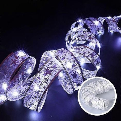 Guirlande lumineuse décorative pour sapin de Noël, ruban LED, 55 m, 50 lumières. Accessoires de fête de Noël. Décoration d'Halloween originale. (1/5)