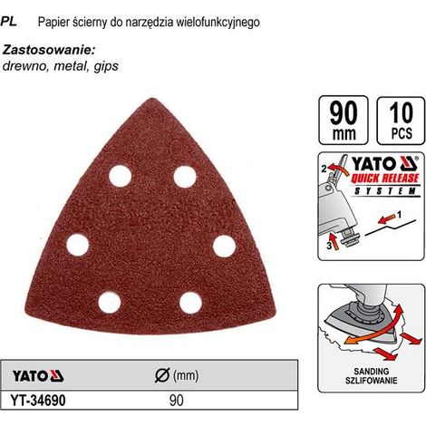 Yato YT-34690 accesorio para herramienta multifunción Placa de lijado