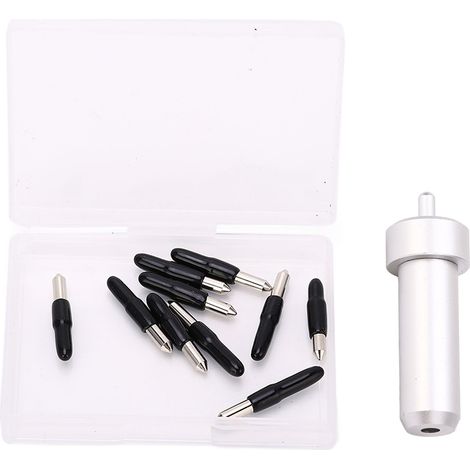 Lot de 10 lames 60° pour traceur avec porte-lame, haute dureté, coupe vinyle, compatible JOY série
