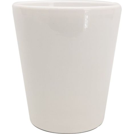 Vimin Box Vaso Liscio D 14 Cm H 16 Cm Bianco