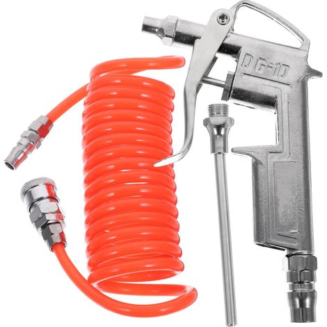 Kit di accessori per compressore e soffiatore con strumento di soffiaggio a tubo a molla per la pulizia e la cura dell'auto