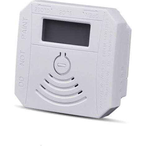 Pair Lntyq Détecteur de gaz Détecteur de fumée de monoxyde de carbone combiné Détecteur de fumée CO à piles avec écran d'affichage LED Flash Alarme sonore Motif d'avertissement sonore