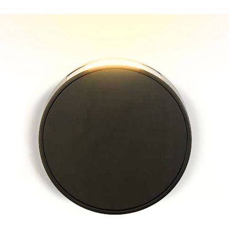Aplique De Pared LED COB "ROONER" 6W IP44 - Negro (1/5)