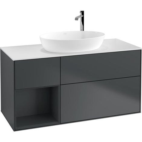 Villeroy & Boch F941HGHG Meuble sous-lavabo Finion F94 (1/2)