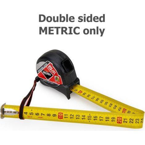 Mètres à ruban 5 m x 25 mm Double face metrée IRONBLADE RUBI (1/3)