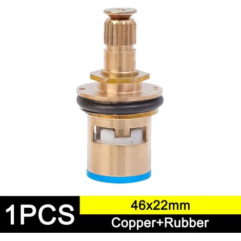 Inserts de robinet de remplacement 1/4" en acier inoxydable, valves de robinet à angle unique pour usage domestique, accessoires pour robinets de cuisine et de salle de bain