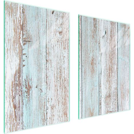 Assiette de protection en verre pour la cuisine 65x52 bois (1/5)