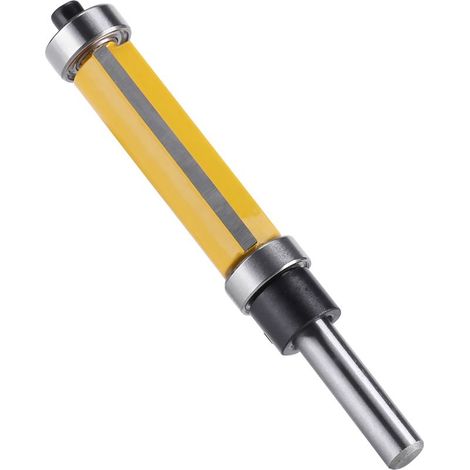 Fraise de défonceuse à roulement supérieur et inférieur 1-1/2" H, manche 1/4" pour travail du bois (1/5)
