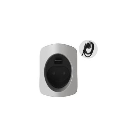 Convient pour Support mural pour câble de recharge de véhicule électrique – Résistant aux intempéries – Installation facile – Compatible avec les chargeurs 220 V CA (1/2)