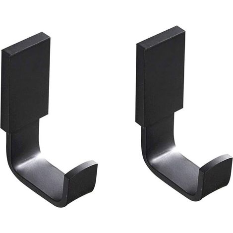 Towel and Cloth Hook Coat Hook Hat Robe Hook Stainless Steel Kitchen and Bedroom Bathroom Coat Hooks Multipurpose Wall Mounted Hook, Matte Black - Pack of 1 (1/5)