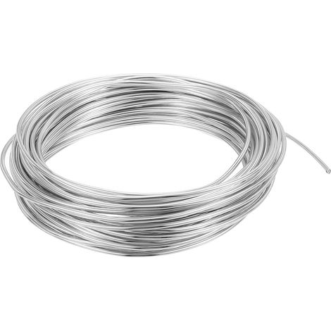 Fil De Formation Pour Bonsaï 2mm, 1 Rouleau Fil Floral Tiges Anodisé Aluminium Fil Pour Arbre 10 Mètres Total Pour Fixation Branches Jardinage, Argent (1/5)