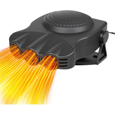 Ventilateur de dégivrage pour voiture, dégivrage rapide en 30 secondes, refroidissement de l\'habitacle, prise 3 sorties pour allume-cigare, ventilateur de pare-brise 2 en 1 pour voiture, chauffage cé (1/5)