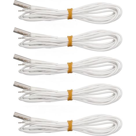 5er-Pack Heizpatronen aus Nickel-Chrom-Edelstahl, 70 W, für Ender 3 3D-Drucker, 24 V, 1 m (1/5)