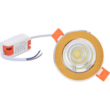 Spots encastrés LED 7W à lumière douce, économes en énergie, sûrs, stables, faciles à installer, large gamme d'applications. (1/5)