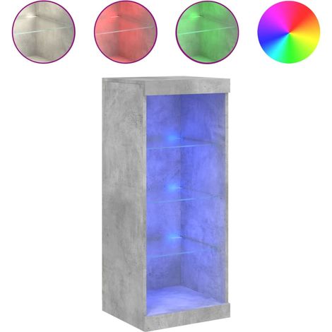 Maison Exclusive - Credenza con Luci LED Grigio Cemento 41x37x100 cm