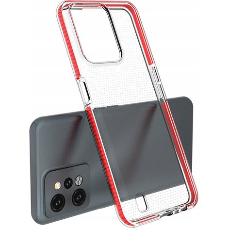 Funda Spring Case Realme C31 de silicona con marco, color negro. (1/4)