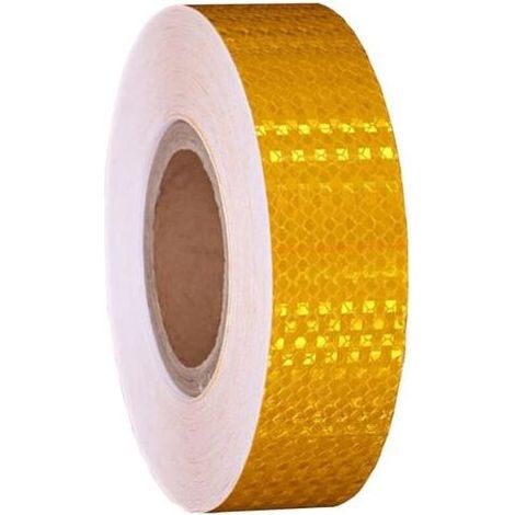 Bande Reflechissante Autocollante Ruban Reflechissant Adhesif Ruban Réfléchissant Bandes Reflechissantes Adhesives Band Reflechissante Casque Moto Autocollant Reflechissant, Jaune (1/5)