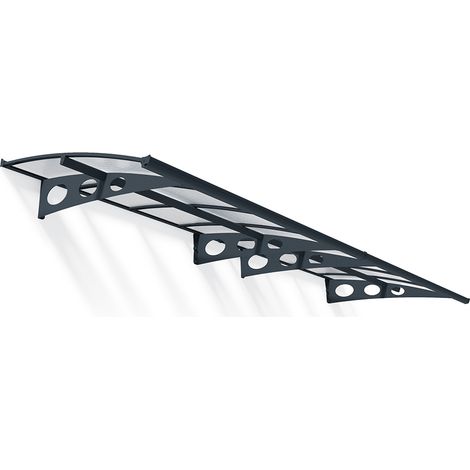 Palram - Canopia Herald 4460 Vordach Anthrazit 139x447x33 cm (1/5)
